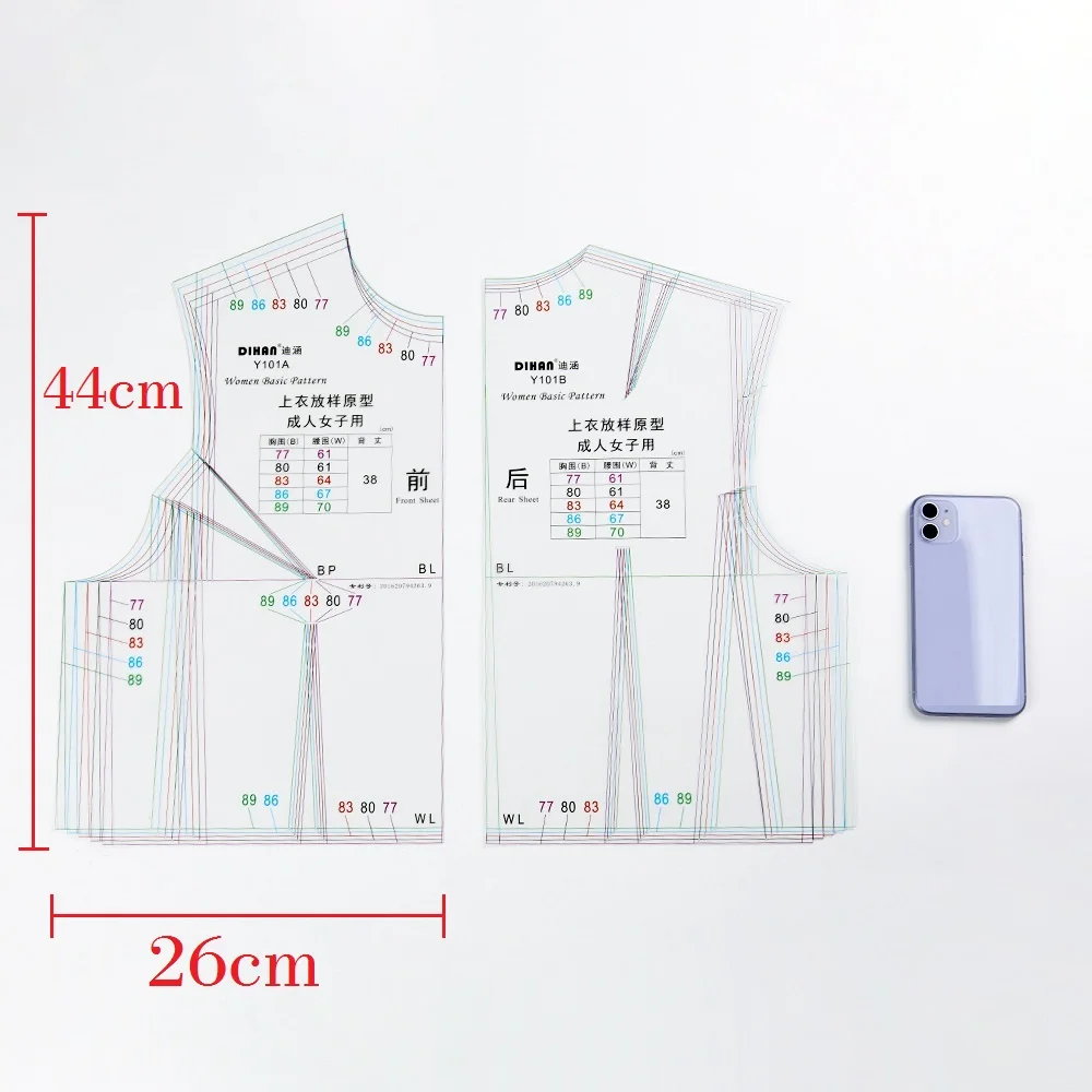 Fashion Design Ruler Clothing Template Sewing Tool