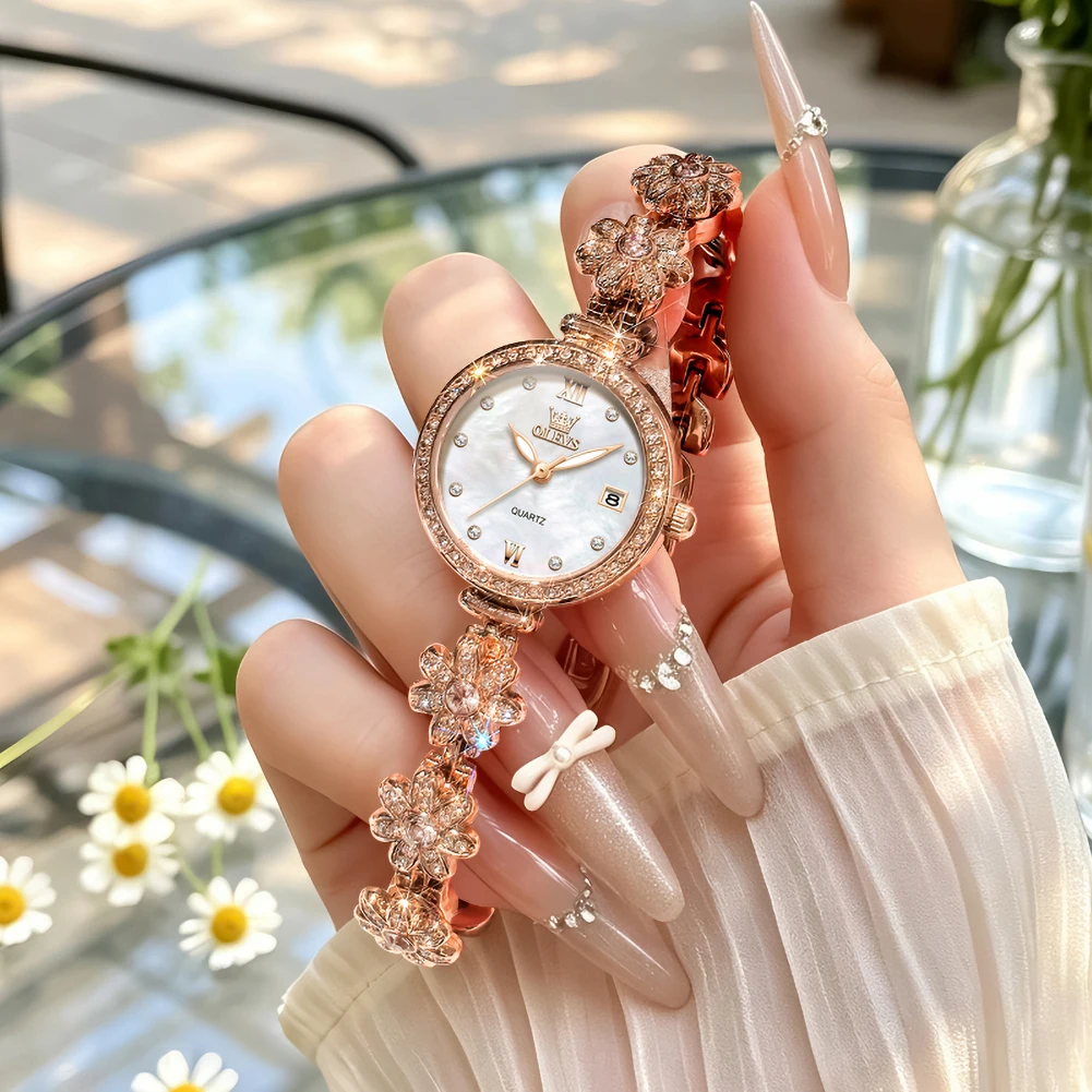 olevs-brand-ladies-quartz-watch-inlaid-crystal-flower-chain-date-waterproof-elegant-dress-wristwatch-for-women-gift