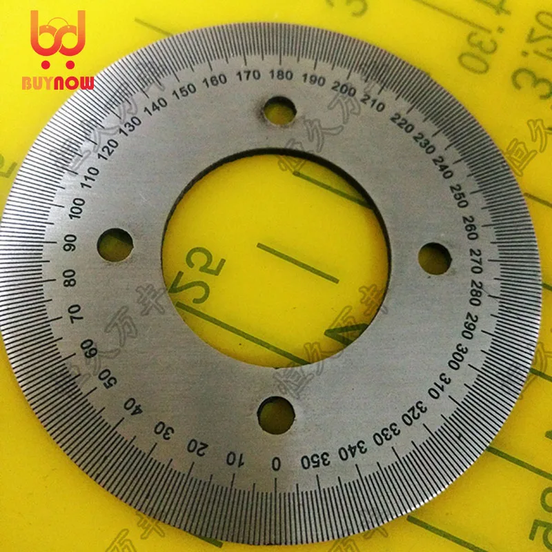 Diameter:60mm inner hole:25mm thickness:2mm 360 degree Ultra small dial scale Stainless steel disc