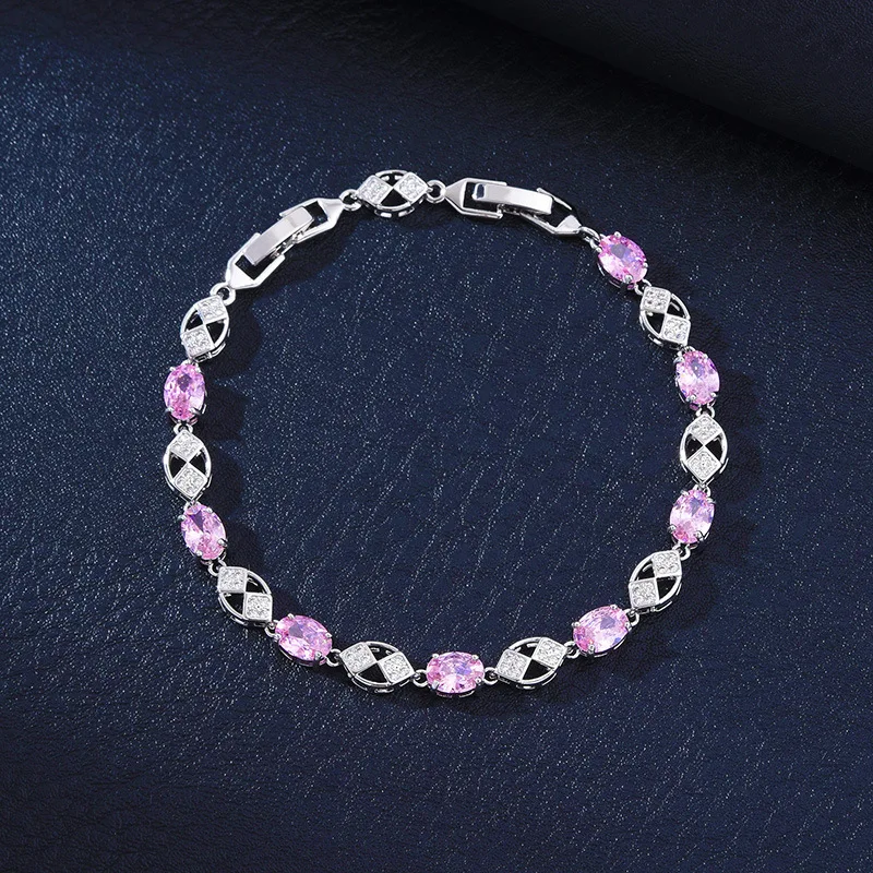 

HIBRIDE New Elegant and Dazzling sliver color Bracelet Everyday Women's Dress Decorative Jewelry Wedding Ball Party Gift B203