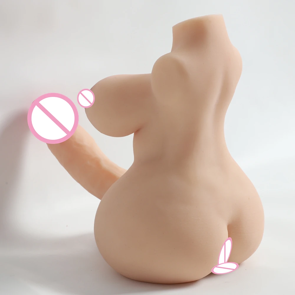 Realistic Dildo Soft Big Penis Sex Doll Female Breast Masturbator Half Body Dildo Doll Women Vagina Anal Big Cock Adult Toy Gay