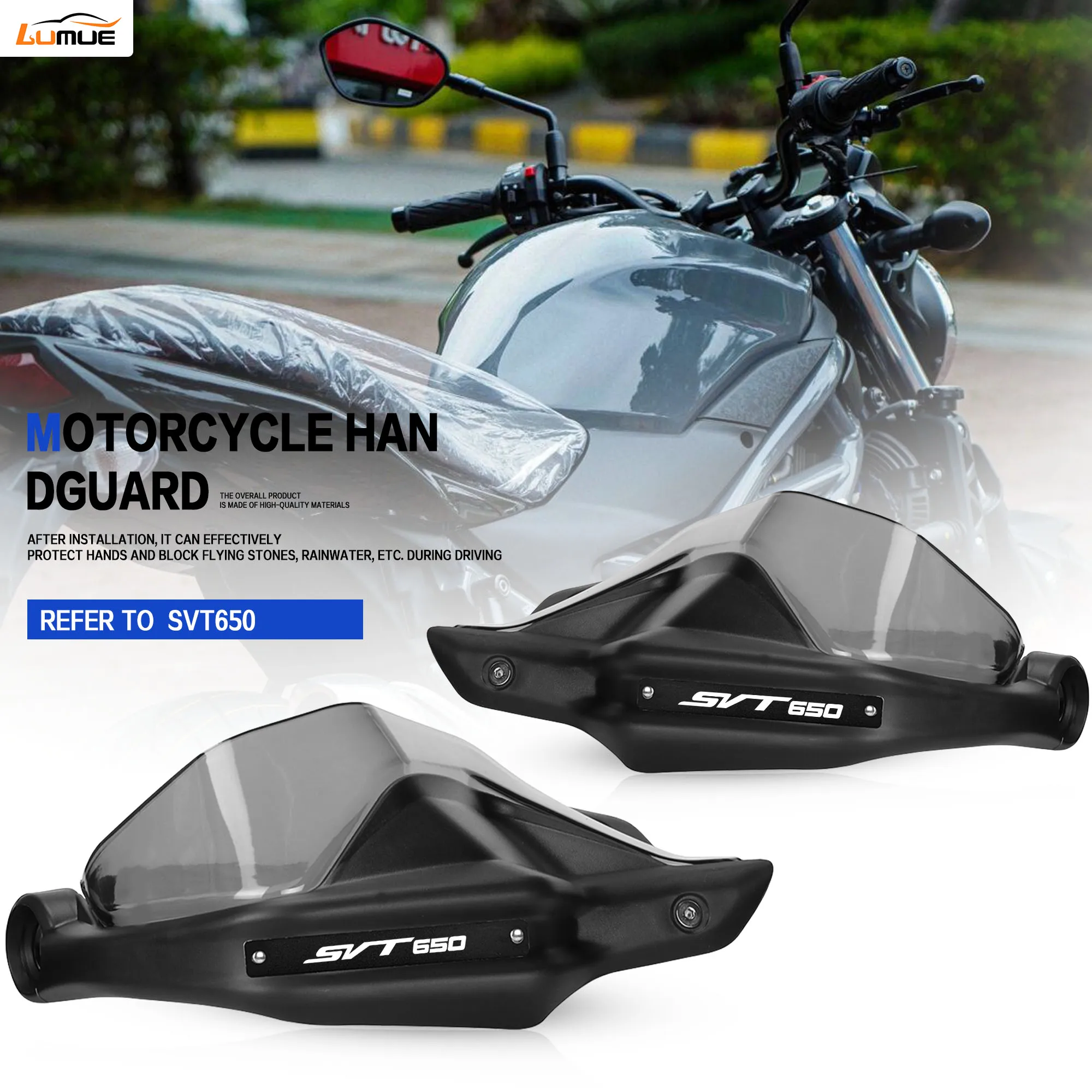 

FOR QJMOTOR SVT650 Hand Guard Motorcycle Hand Guard Heightening Plate Hand Guard Bracket Handguard Bow Protection