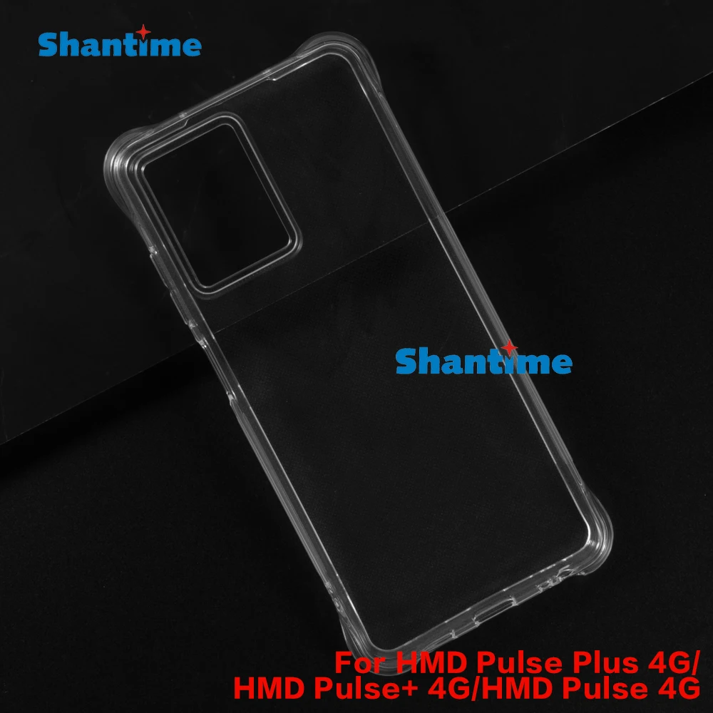 Designed for HMD Pulse Plus 4G Case Crystal Clear, Non-Yellowing Military-Grade Drop Protection Slim Shockproof Cover