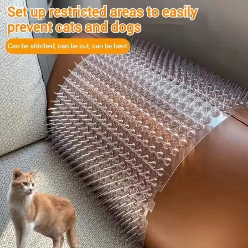 2 pçs plástico repelente de pássaros picos cerca parede gato pombo picos anti-pássaro pombo ao ar livre esquilo jardim cercas repelente animal