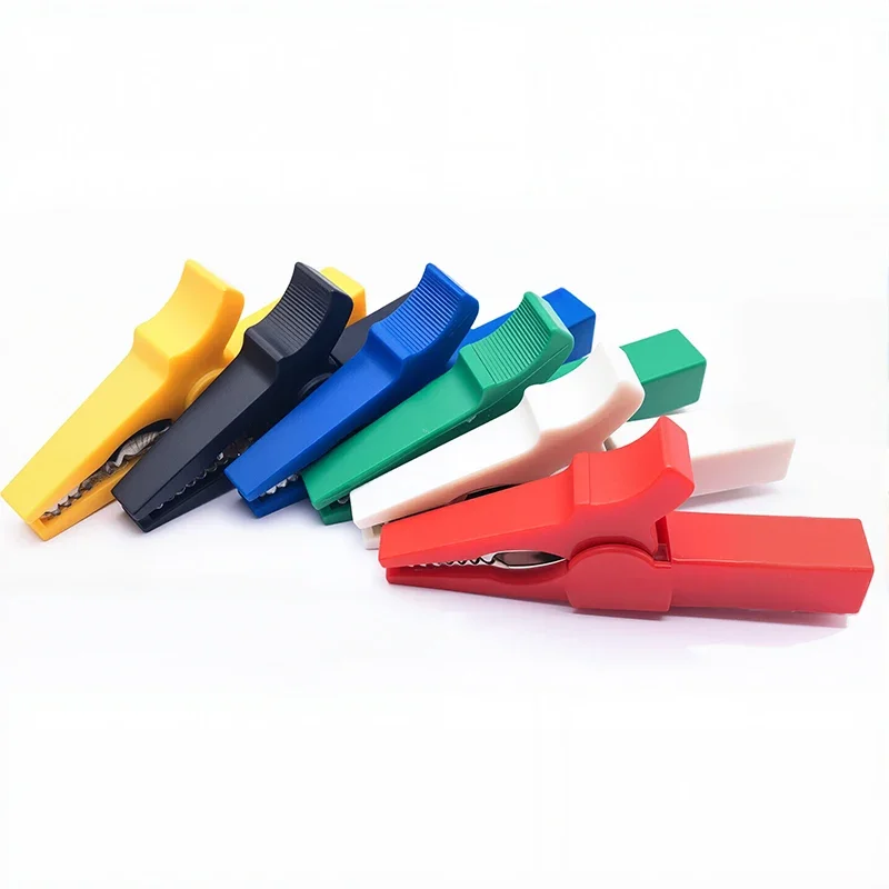 4mm Multimeter Pen Cable Probes Alligator Clip 55mm Battery Test Crocodile Clamp Connector for Banana Plug Alligator Clip 6pcs