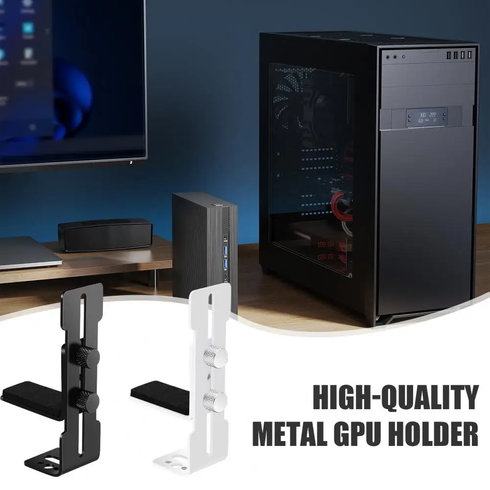 

Pc Case Accessory Computer Graphics Card Holder Adjustable Height Graphics Card Holder for Pc Case Durable Gpu Bracket