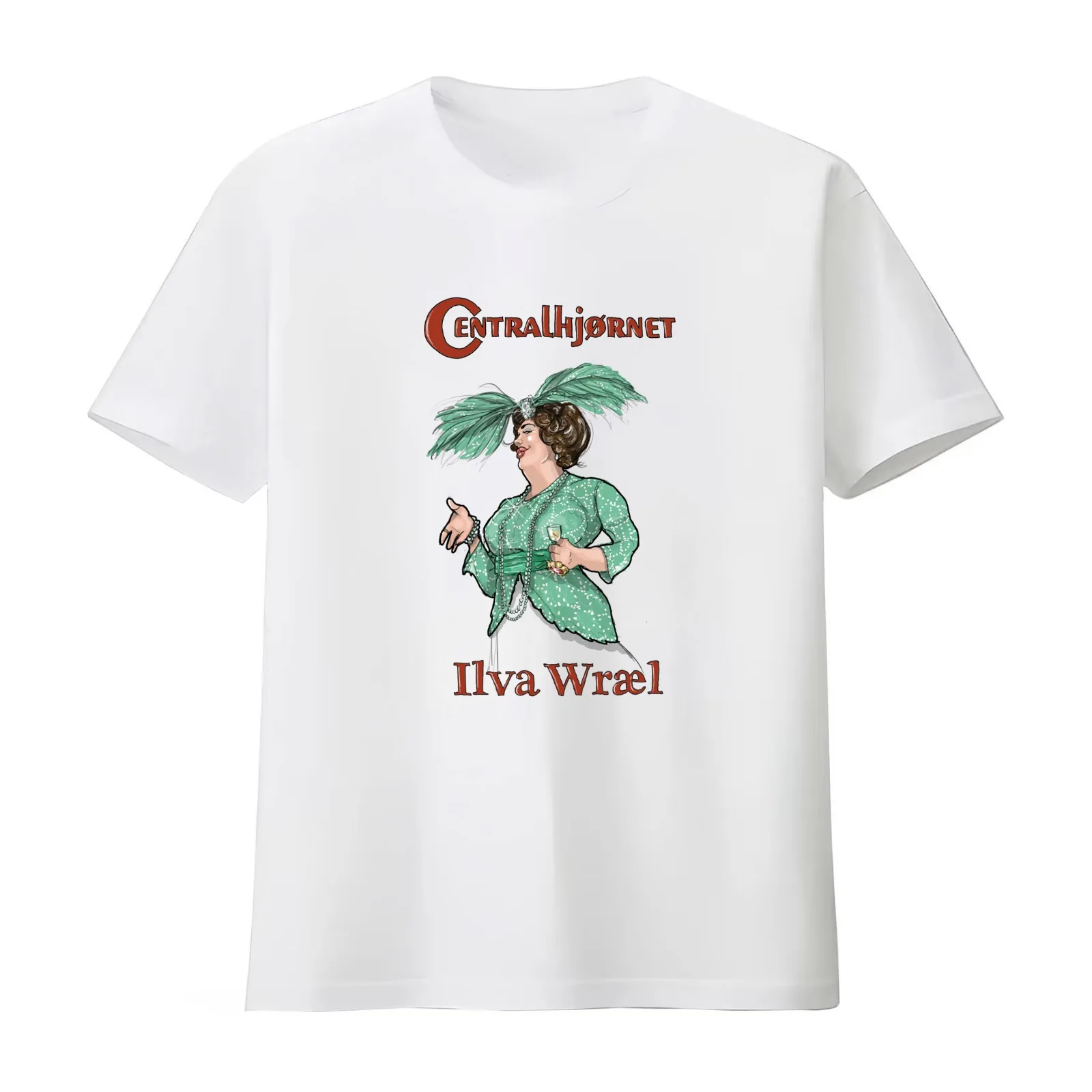 Ilva vrael T-Shirt Summer Casual Cotton Tee Oversized Streetwear Tops Vintage Graphic Print Loose Fit Short Sleeve