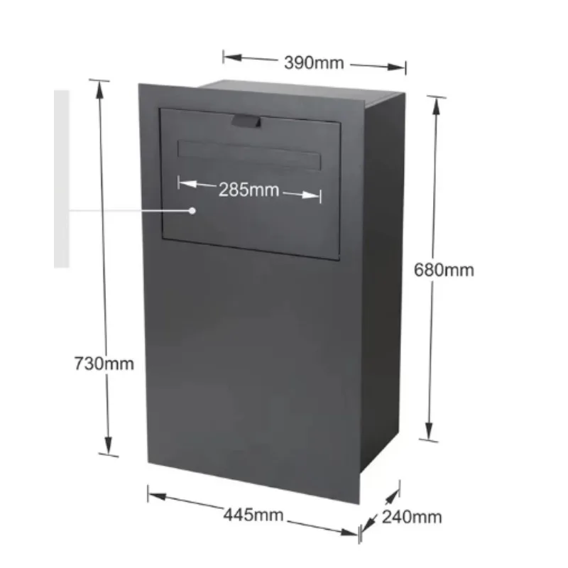 Secure Anti-Theft Delivery Storage Cabinet Home Office Parcel Mail Box for Package Receiving