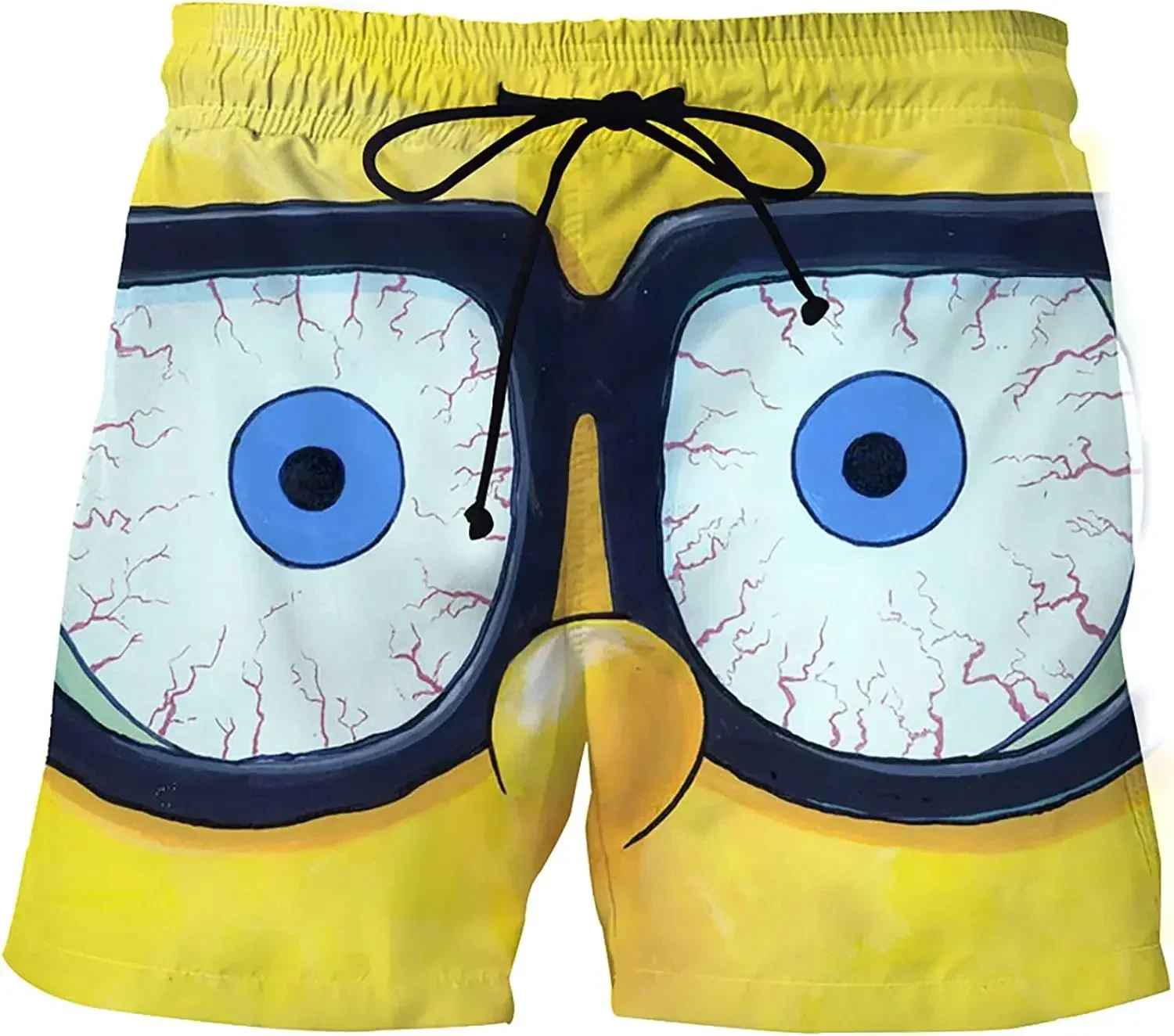 Men's Shorts Cartoon 3D Print Custom Beach Short Swimming Trunks Male Swimsuit Men Fitness Casual Pants