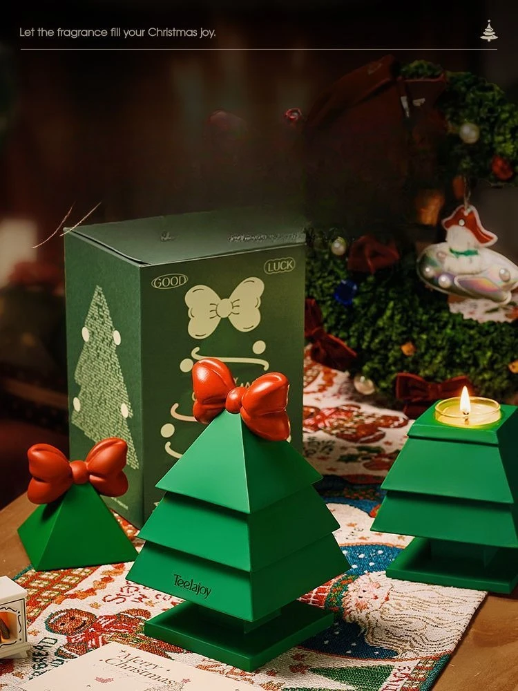 Pine scented candle gift set - long-lasting, perfect for bedroom, birthday, or a thoughtful gift for her - unique and high-end