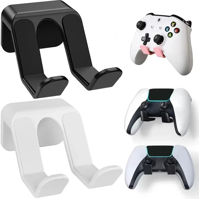 Suporte de Parede para Controle de Jogos (1 Unidade) - Sem Furos, para PS5, PS4, Switch Pro, Xbox One e Headset - Fixação sem Danos