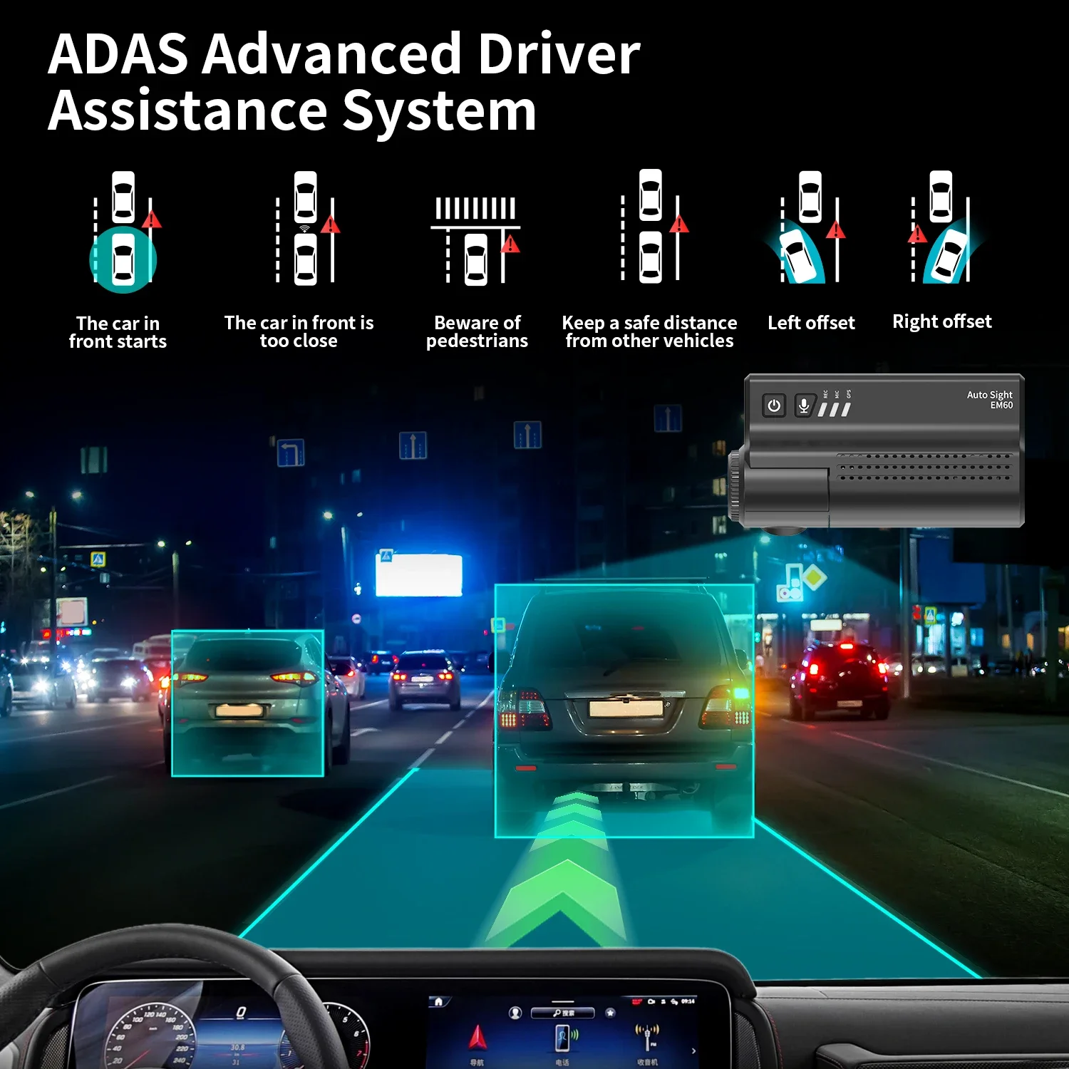 Manufacture 4K Dual Lens Starvis 2 Night Vision With ADAS Dash Cam Front Rear Video Recorder Blackbox 1-Year 4G