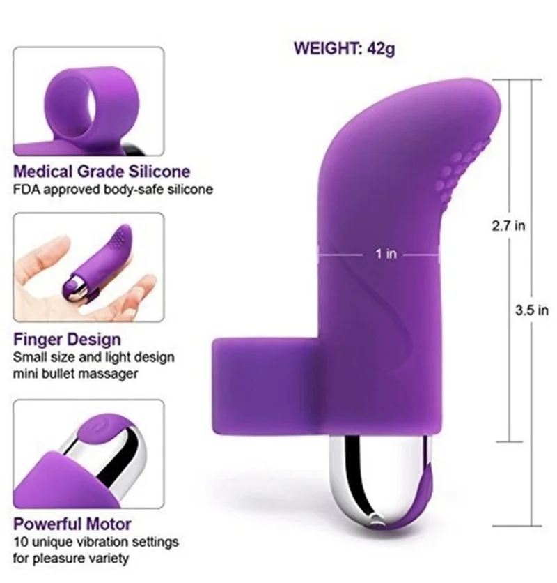 Silica Gel Recharge Bullet Finger Vibrating Egg Vibrator for Women Appliance Masturbator Sex Toys Supplies Clitoris Stimulator