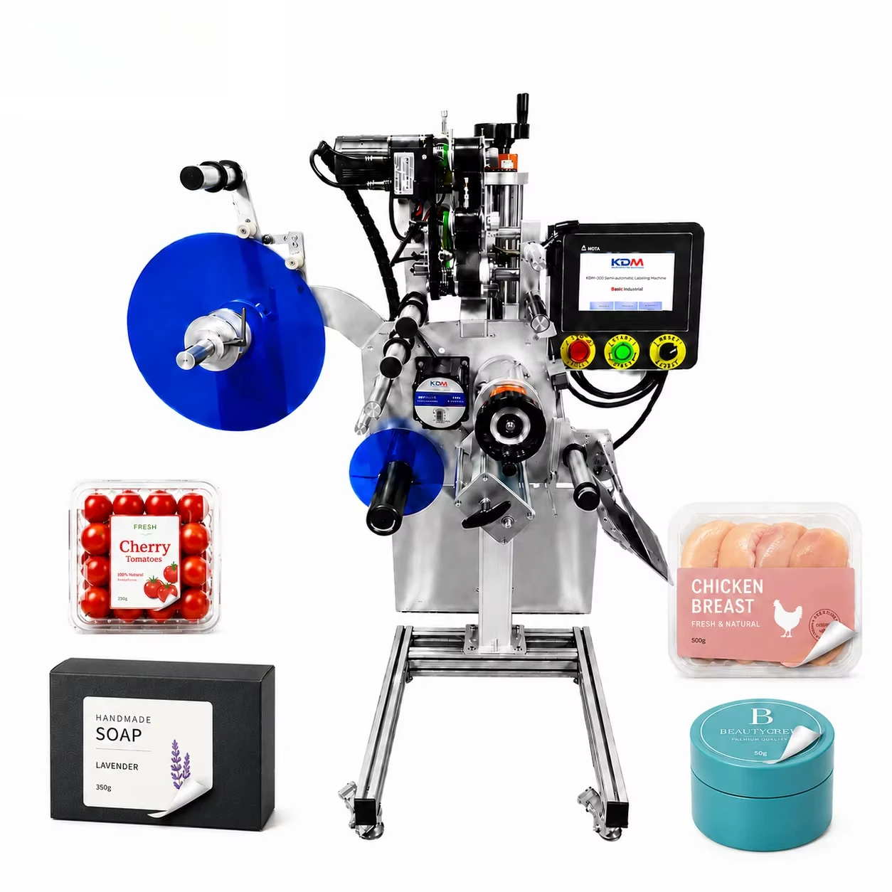 KDM-AL140 High-Speed Servo Flat Surface Labeling Machine for Automatic Packaging Production Lines