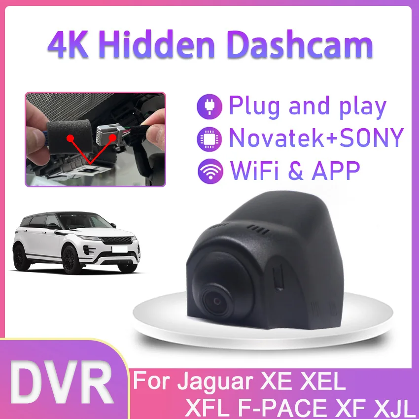 

Plug and play Car DVR Wifi Video Recorder Dash Cam For Jaguar XE XEL XFL F-PACE XF XJL 2016-2020 Night Vision Control Phone APP