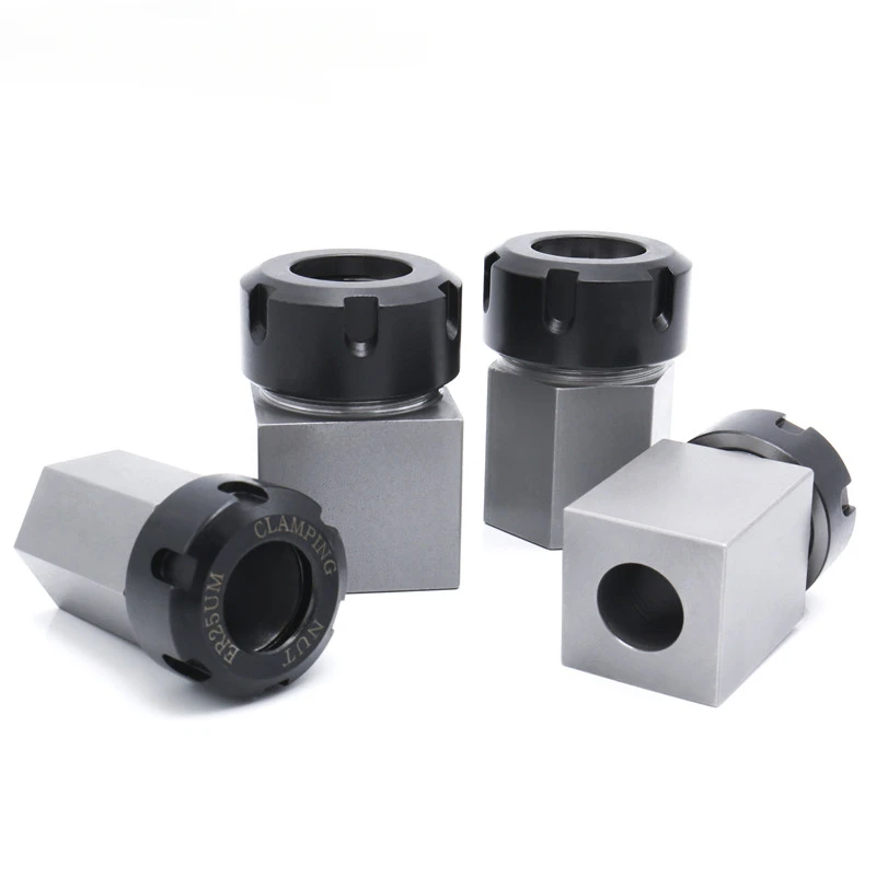 Square Hex ER25 ER32 ER40 Block Hard Steel Hex ER Collet Chuck Seat For CNC Lathe Engraving Cutting Machine