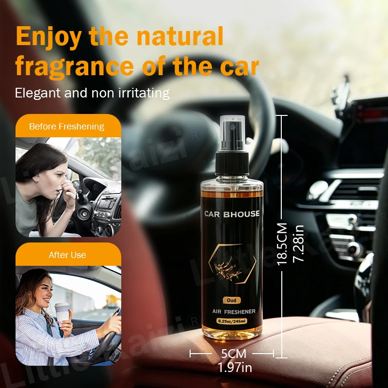 1pcs 245ml Car Air Freshener Spray, 8 Scents, Long-Lasting Odor Eliminator for Car & Home view 5