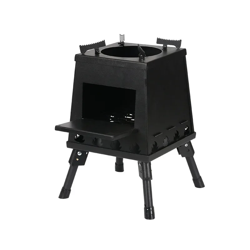 

Outdoor Camping Wood Stove Folding Portable Picnic Wood Burning Stove Detachable Cooker Outdoor Camping Hiking BBQ Equipment