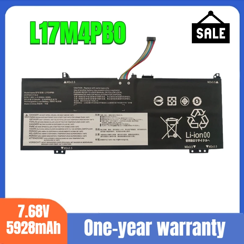L17M4PB0 L17C4PB0 new notebook battery, suitable for Lenovo Xiaoxin Air14 15 IKBR ARR high-quality lithium-ion battery