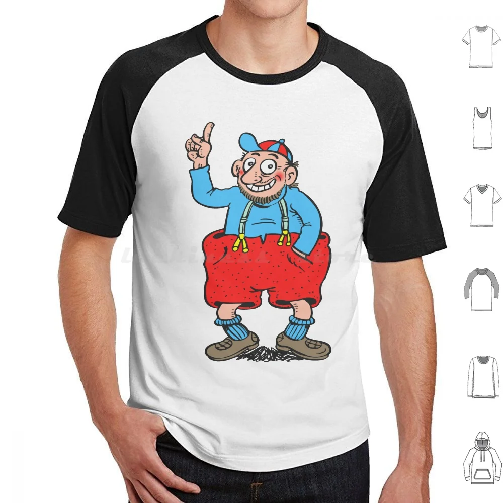 Urbanus Pointing Up T Shirt Big Size 100% Cotton Retro Vintage Nostalgic 60 70 80 Cartoon French France Belgium Strip Magazine