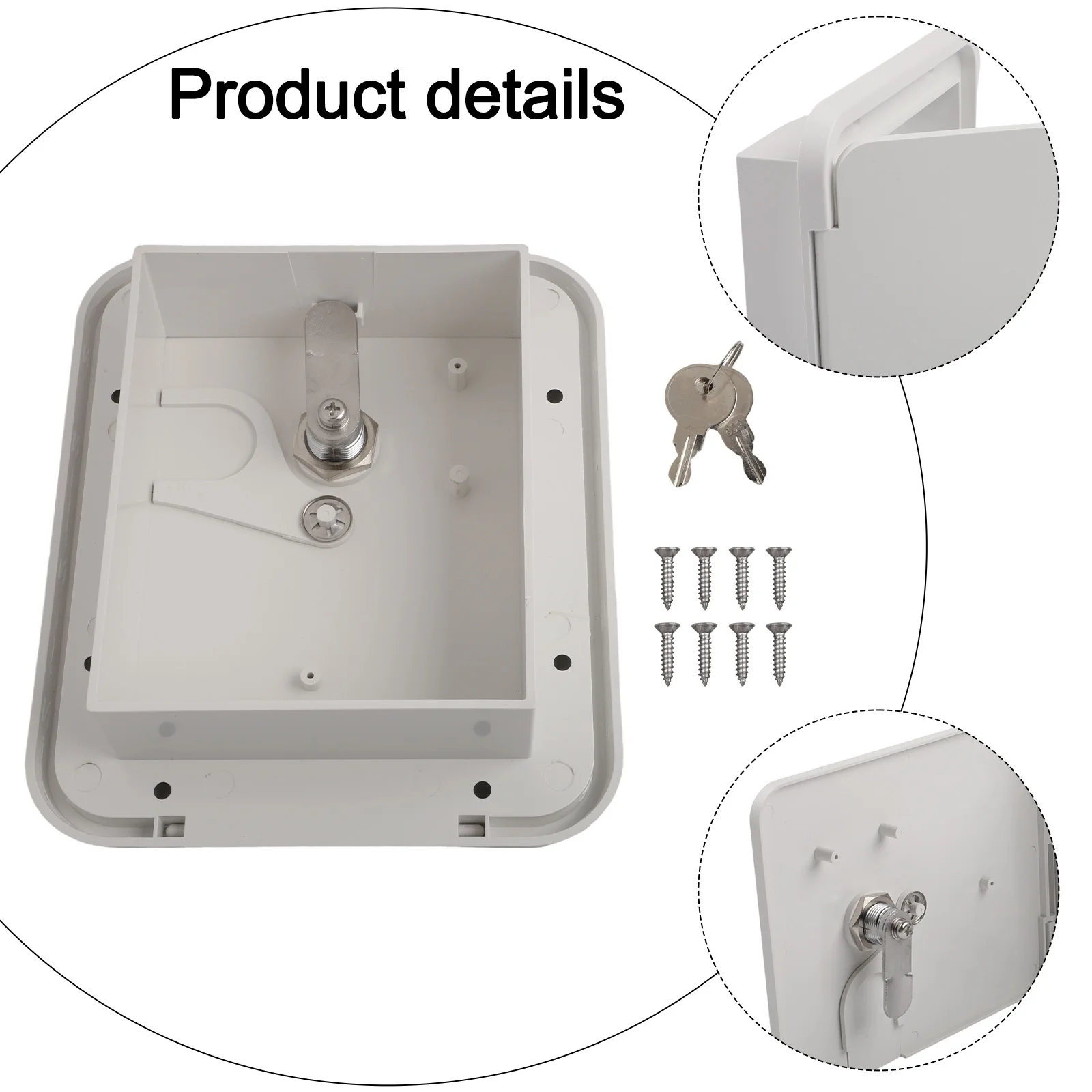 Power Cord Hatch Electrical Access Door for RV for camper Trailer for motorhome with ABS Construction and Waterproof Features
