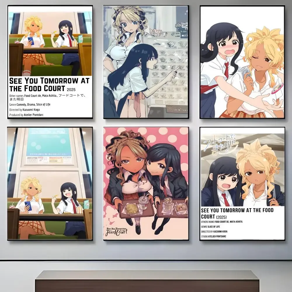 Anime S-See You At The Food Court Tomorrow Poster Crease Free Waterproof Durable All Space Wall Decor