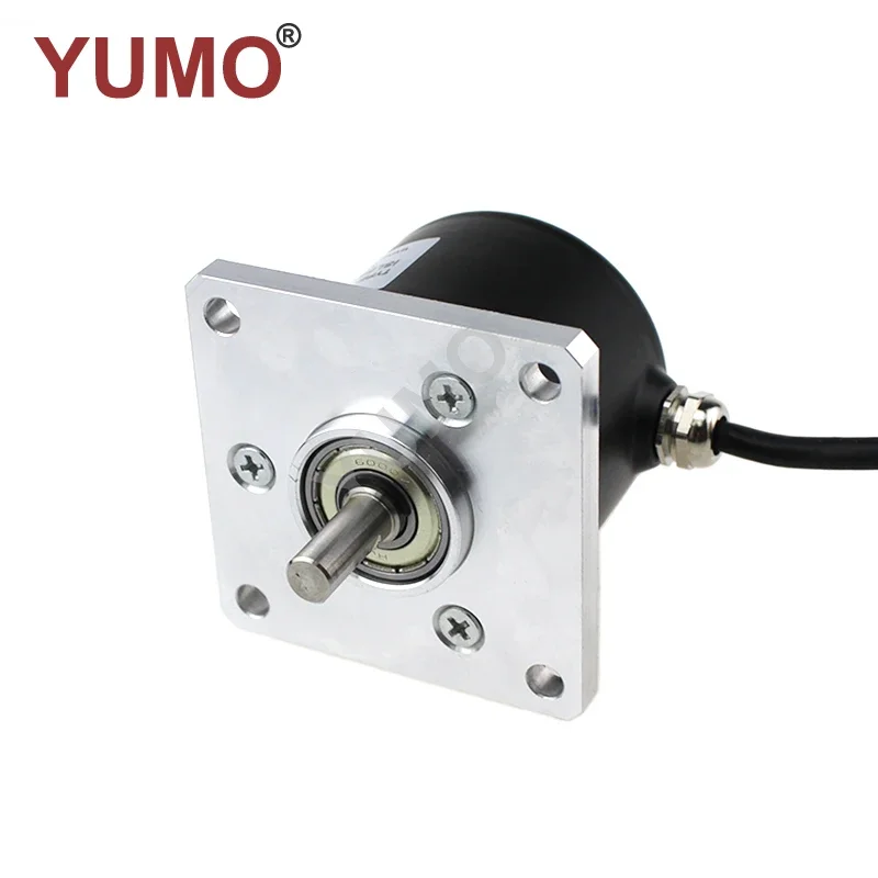 Yumo ISL5808-102G-1000B-5-30F 68Mm Vierkante Flens Cirkelvormige Display 68Mm Halve As Knop Potentiometer Roterende Encoder Parallel