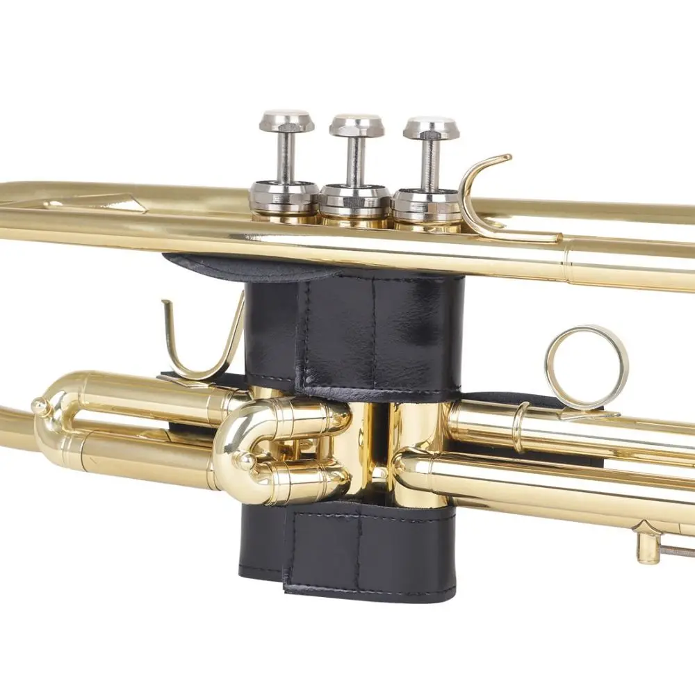 

PU Leather Trumpet Valves Protective Cover Protector Corrosion Protection Trumpet Hand Guard Pads Soft Professional