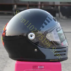 GLAMSTER Classic Retro Full Face Helmet, For Harley Cruise Leisure Motorcycle and Road Racing Protective Helmet Marquez