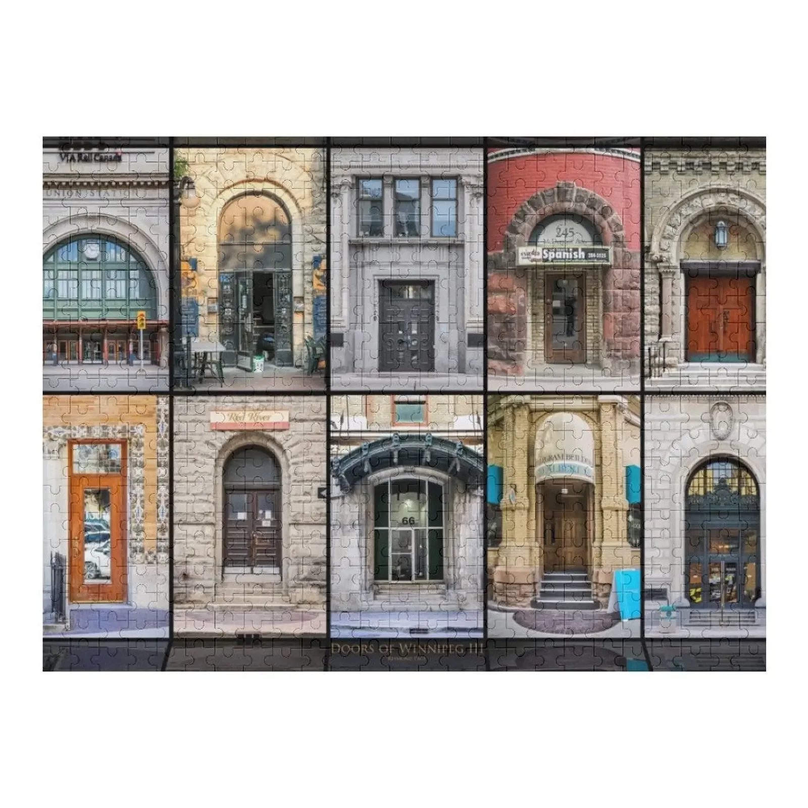 

Doors of Winnipeg III - Puzzle Jigsaw Puzzle Personalized Gift Married Custom Name Child Toy Custom Photo Puzzle