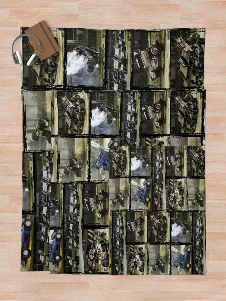 سبرينت تحطم السيارات ومونتاج العمل. رمي بطانية أريكة الزخرفية رمي البطانيات مصممي الهدايا الشخصية