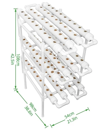 Pipeline hydroponic vegetable cultivation machine - Home soilless vegetable cultivation equipment - Multi-layer planting frame