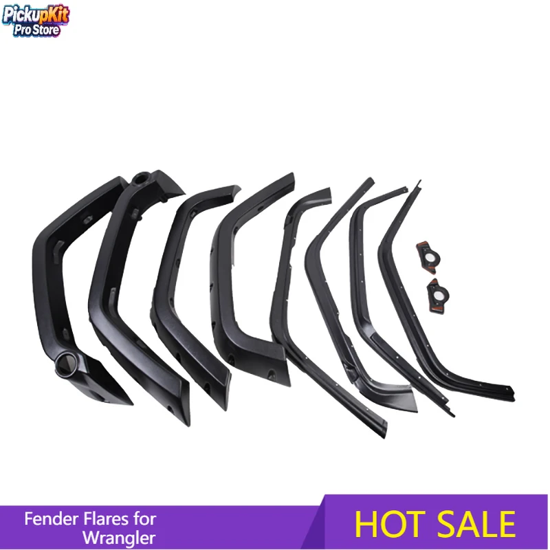 

Premium Durable Plastic Fender Flares Wheel Arch Covers Mudguards 4x4 Offroad Car Accessories