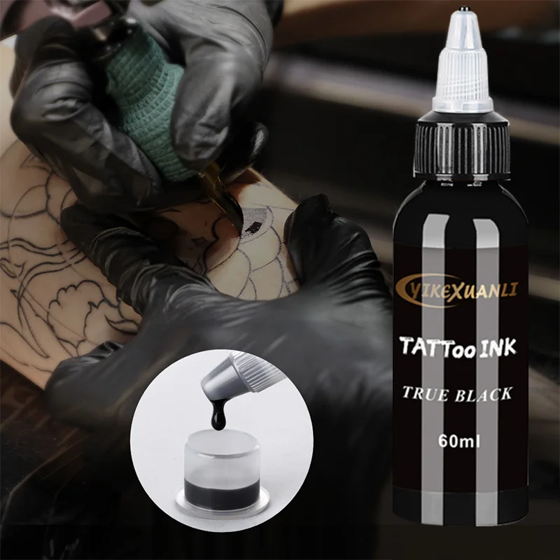 120ml red/black Tattoo Ink Pigment with box BodyArt Tattoo Kits Professional Beauty Paints Makeup Tattoo Supplies Semi-permanent