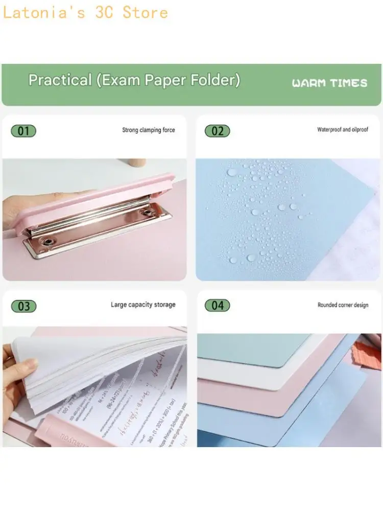 Office Document Filing Clipboard Folder for A4 Review Work and Writing X3UB