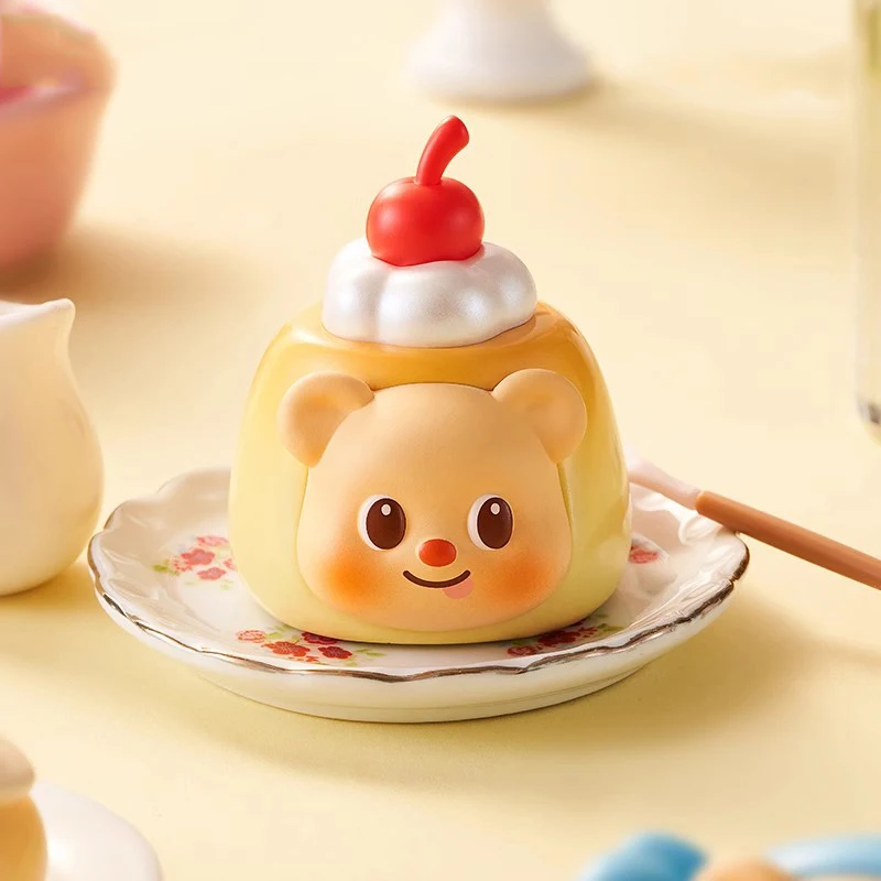 Authentic Butter Bear Mini Afternoon Tea Magnetic Refrigerator Sticker Blind Box Toy Anime Butterbear Refrigerator Sticker Decor