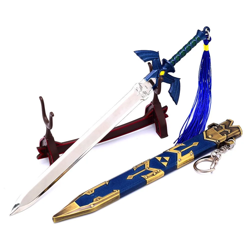 22cm Link Vintage Master Sword Keychain The Hyrule Fantasy Tears Of The Kingdom Link Weapon Game Peripheral Samurai Sword Gifts