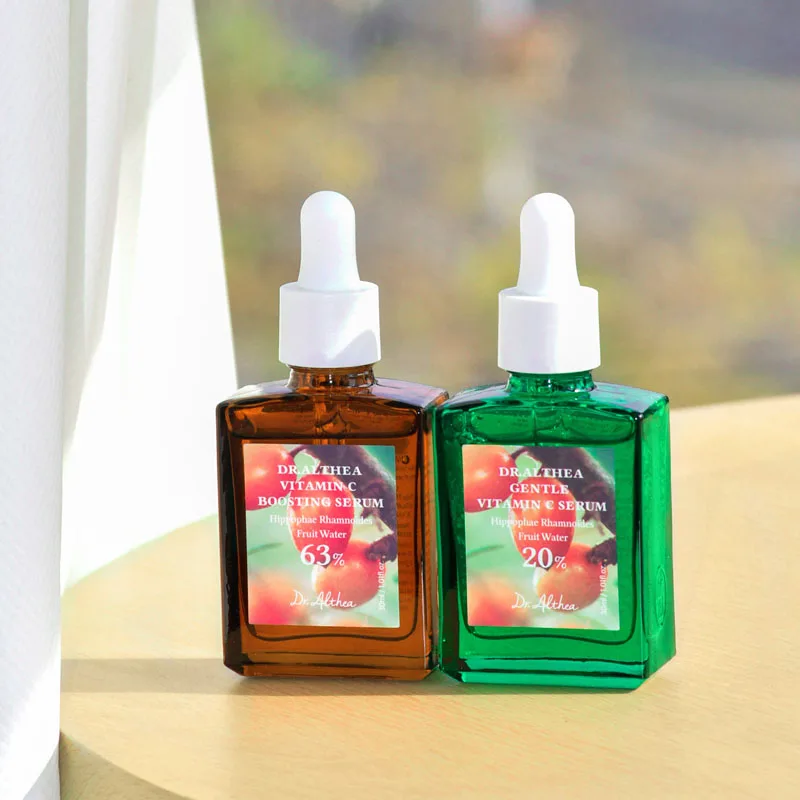 Sérum de Vitamina C Dr.Althea 30ml, Iluminador, Hidratante, Firmador, Reduz Manchas Escuras, Hidratante Suave, Sérum Facial Diário para Pele Radiante