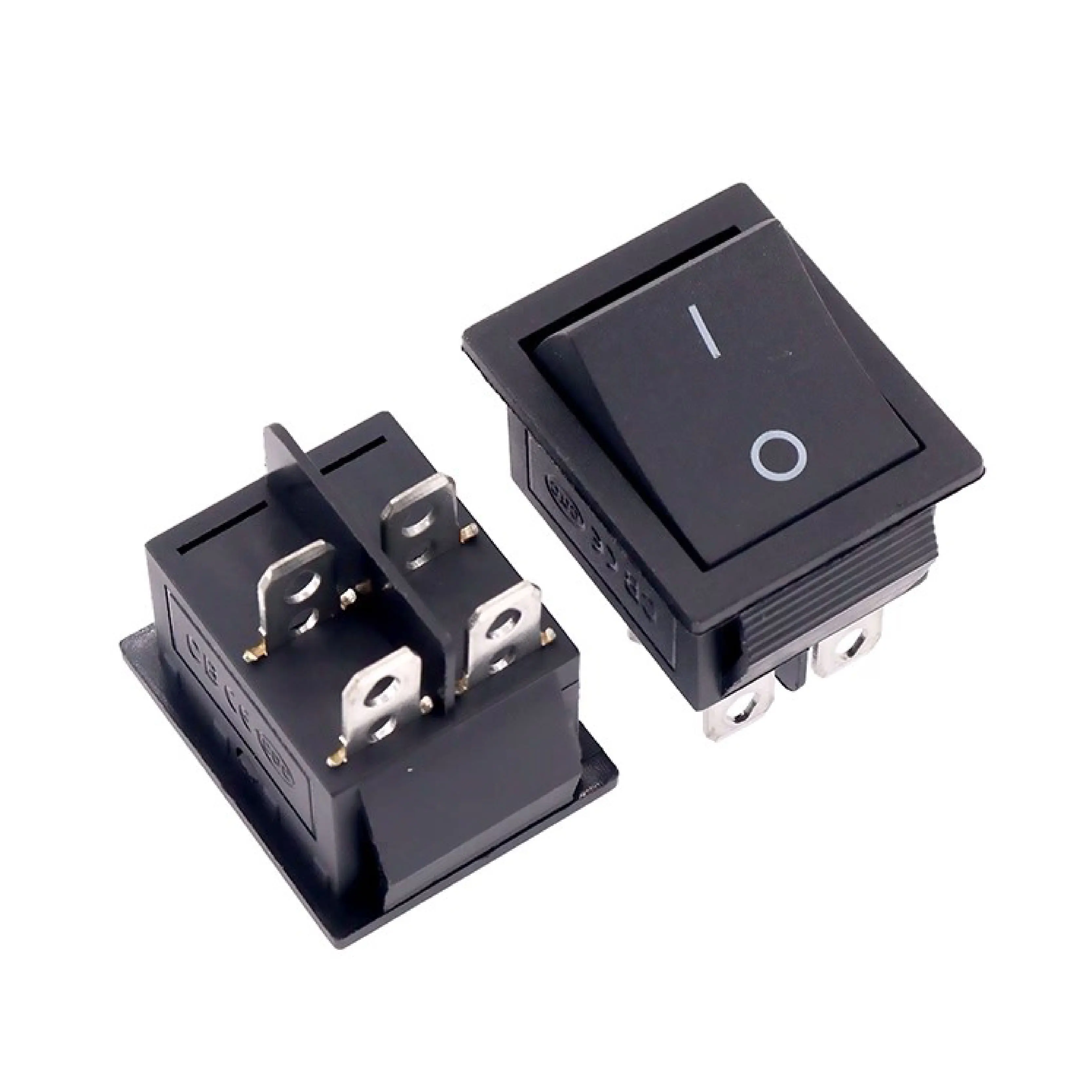 4/6 Pin16A 250V KCD4 DPST ON-OFF Rocker Switch 25x31mm Snap-in Marine automotivo