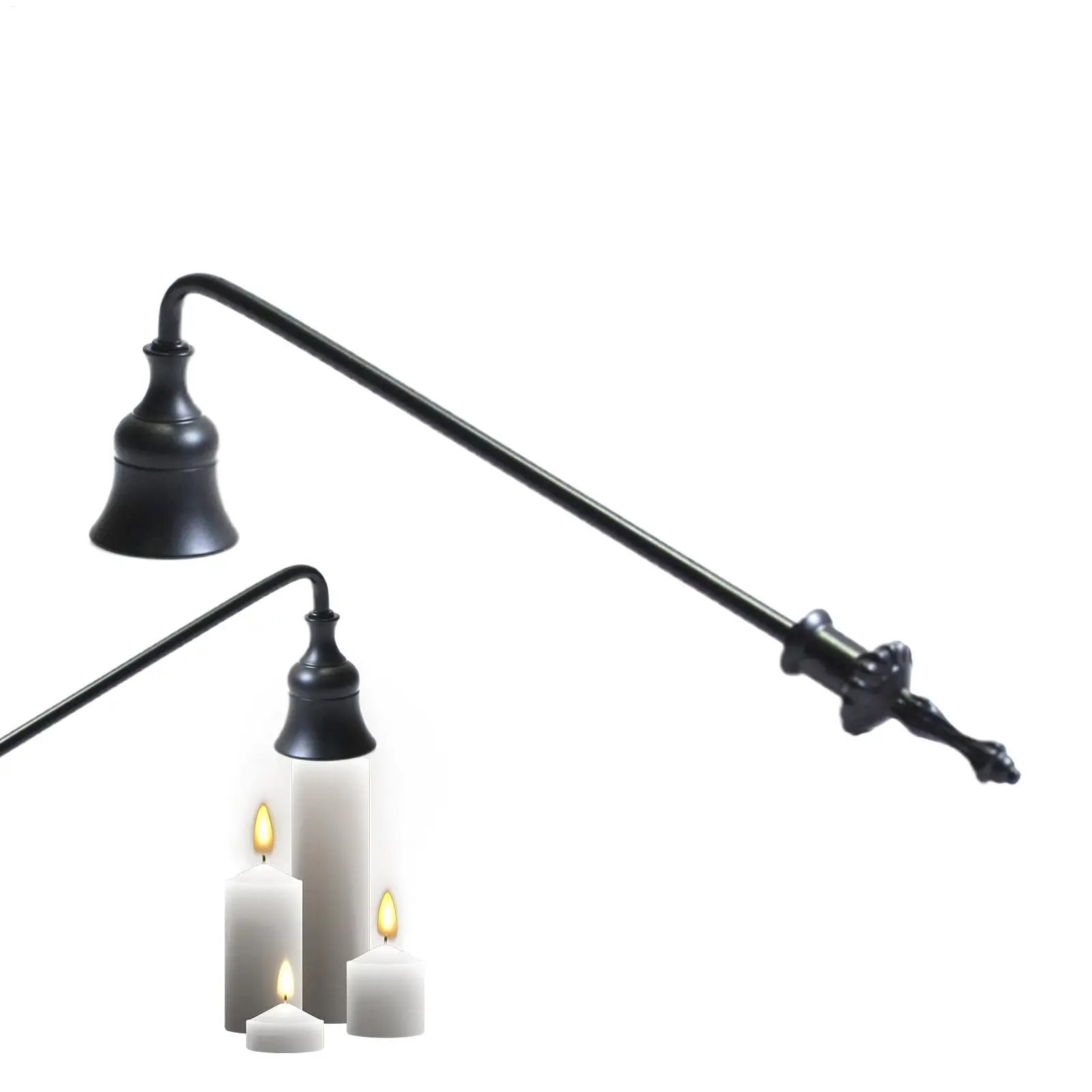 Glockenförmiger Kerzenlöscher aus Metall, Flammendurchschlag-Stopper, Aromatherapie-Kerzenlöscher, Kerzen-Docht-Glockenlöscher, Flammendurchschlag-Stopper