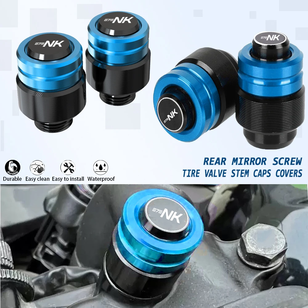 

For CFMOTO 675NK 675 NK 675-NK 2025 2026+ Motorcycles Parts Rearview Mirror Plug Hole Screw Cap Tire Valve Stem Caps Covers