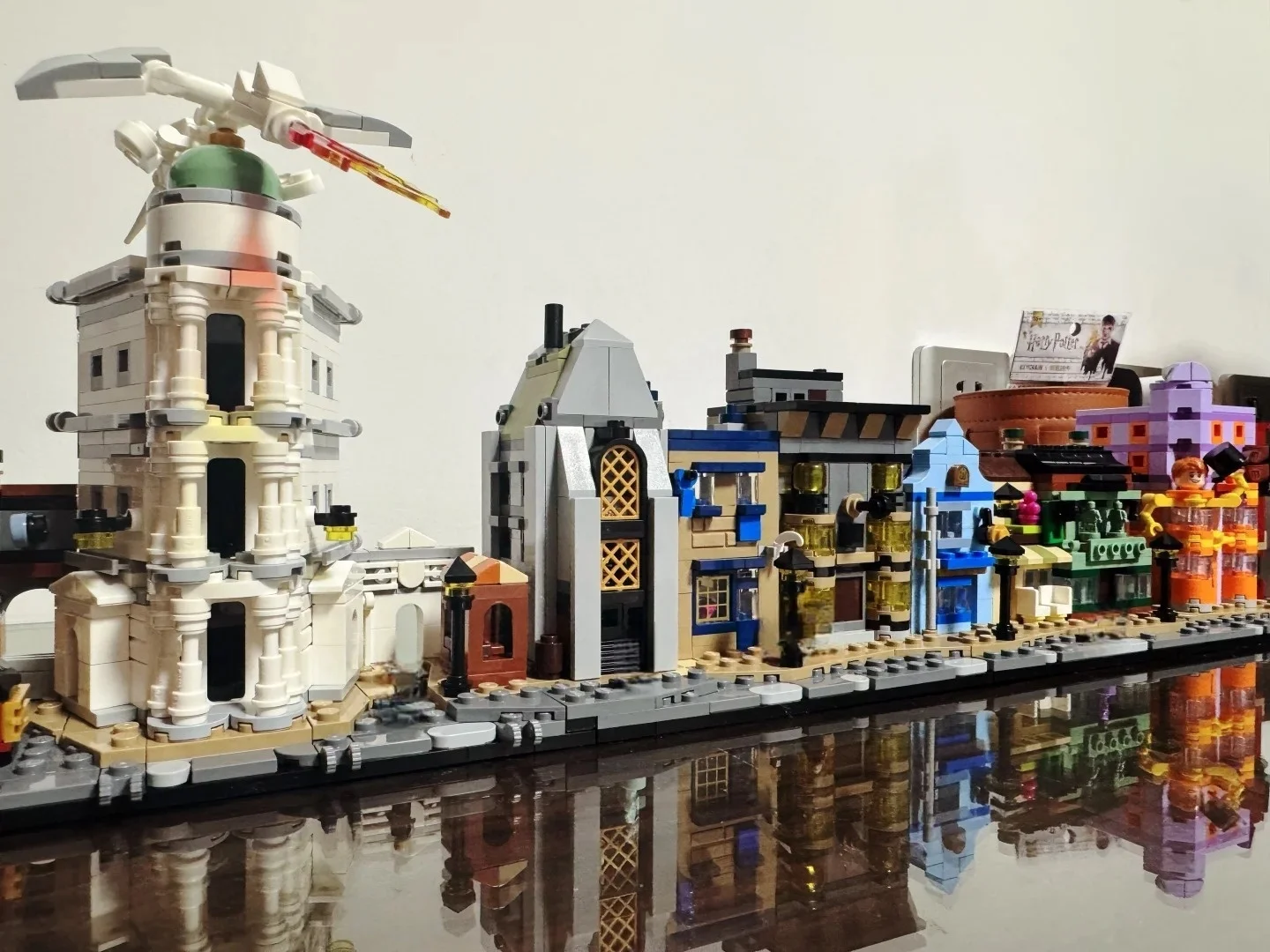 

DIY creative street view mini Diagon Alley children's assembled building blocks toys gifts for boys and girls