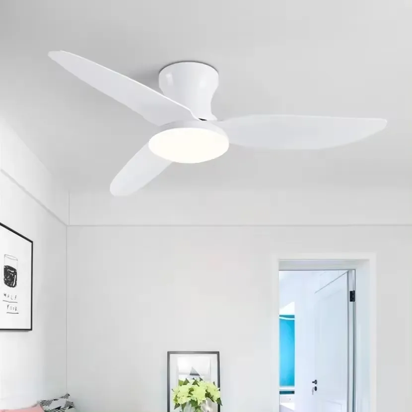 Morden Nordic LED Ceiling Fans Light Intelligent APP Strong Wind and Low Decibel Remote Control AC110220V Household Fan Lighting