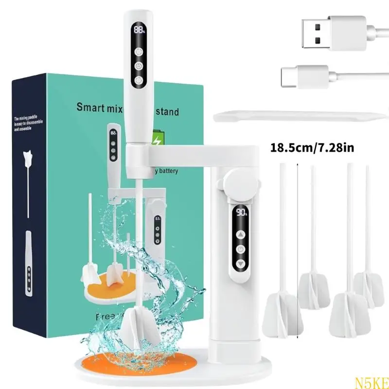 Mixer Resin 5 Kecepatan Efisien untuk Pencampuran Epoksi Praktis Cocok untuk Penggemar Seni Kerajinan dan Pembuatan Perhiasan