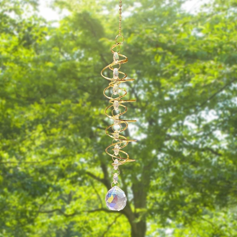 Decorazioni da giardino Campanelli eolici in cristallo colorato Arcobaleni Acchiappasole Decorazioni per casa Pendenti appesi