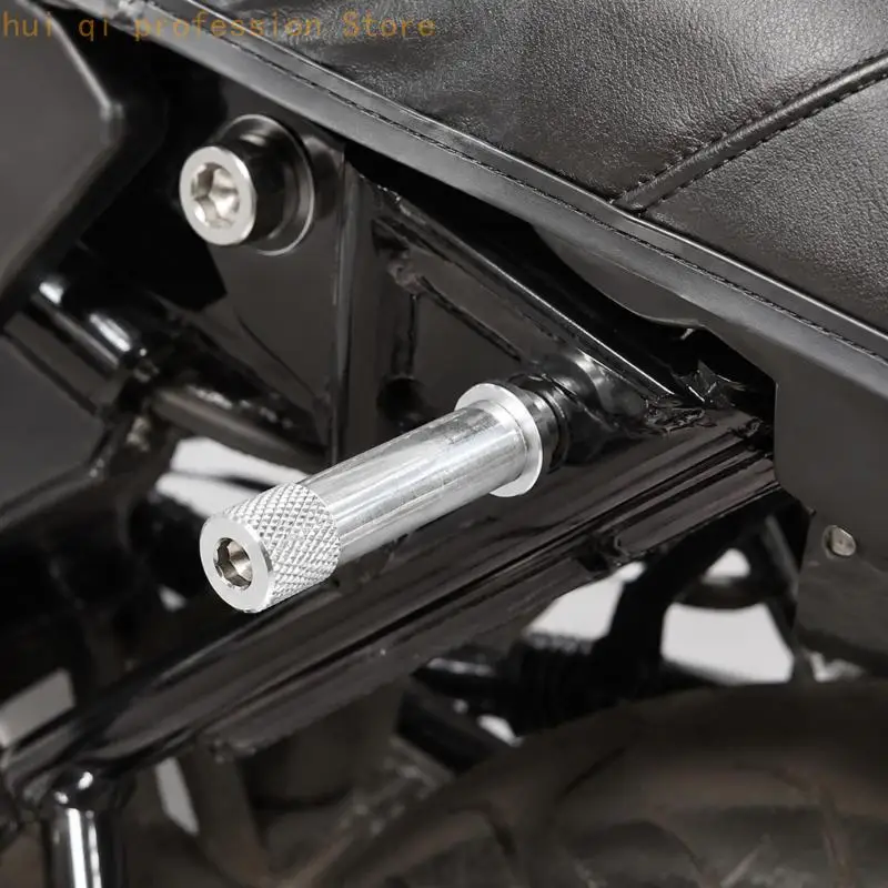 Knurled Motorcycle Fasteners with Visible Threaded Ends Aluminum Bolts 2pcs H8WE
