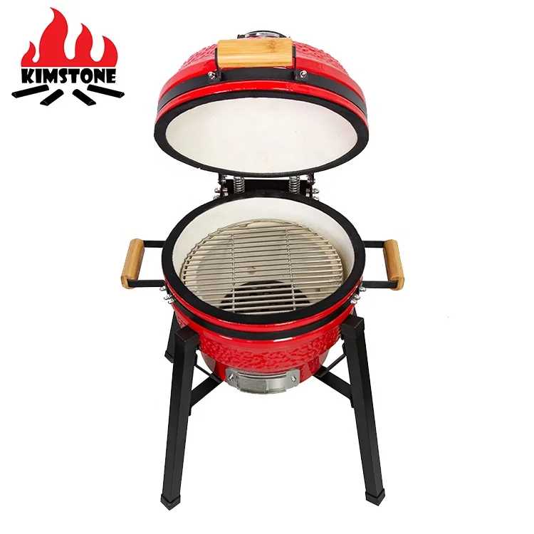 KIMSTONE 16inch Charcoal Grill  Charcoal Ceramic Grill Outdoor Tool Kamado Griller Josper Home And Garden Bbq Grills Ash