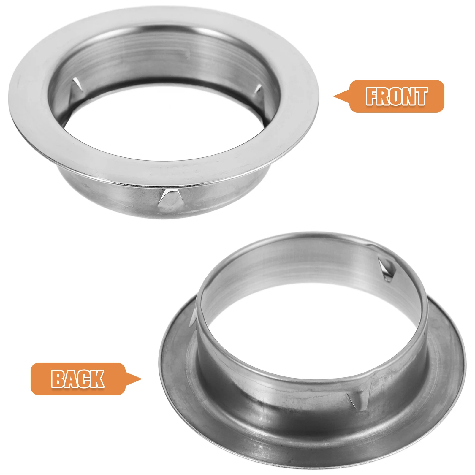 ステンレス鋼の壁穴カバーエアコン用装飾リング防水耐久性のあるエアコン穴カバー簡単に掃除できます