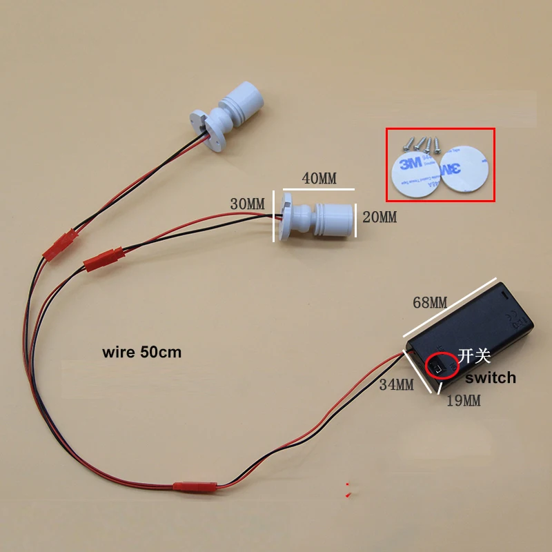 بطارية تعمل إضاءة LED للخزانة الأضواء 2 في 1 معرض مجوهرات النبيذ عداد عرض الإضاءة مصباح للتدوير قابل للتعديل بقعة