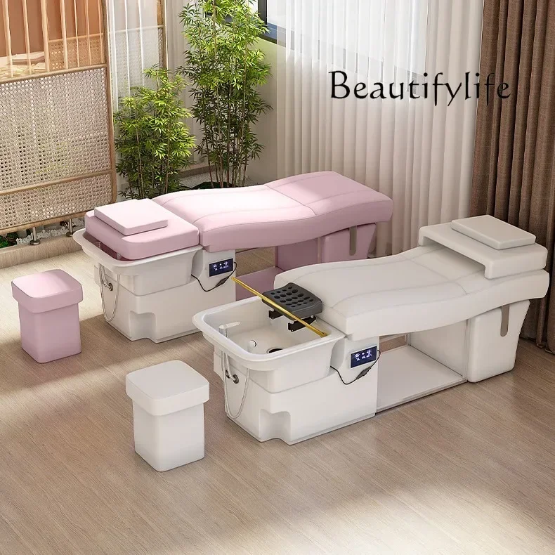 shampoo bed, beauty ear picking massage bed, special for hair salon  Simple and intelligent water circulation hair treatment,